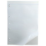 WRITER BOND OFFICE PADS 7 HOLES 8MM RULED 55GSM 100 SHEETS A4 WHITE