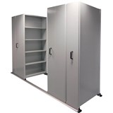 APC EZISLIDE AISLE SAVER 6 BAY 5 SHELVES 3500 X 2175 X 900 X 400MM CYBER GREY