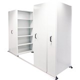APC EZISLIDE AISLE SAVER 6 BAY 5 SHELVES 3500 X 2175 X 900 X 400MM WHITE