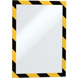 DURABLE DURAFRAME SECURITY FRAME A4 YELLOWBLACK PACK 5