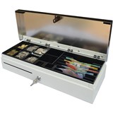GOODSON GC100 CASH DRAWER FLIP TOP IVORY