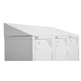 GO STEEL LOCKER ADDITIONAL SLOPING TOP 915 X 270MM SILVER GREY