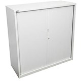 GO STEEL TAMBOUR DOOR CABINET NO SHELVES 1200 X 900 X 473MM WHITE CHINA