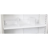 GO STEEL TAMBOUR DOOR CUPBOARD ADDITIONAL SLOTTED SHELF 1200MM WHITE CHINA