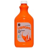 EDUCATIONAL COLOURS LIQUICRYL JUNIOR STUDENT FLURO PAINT 2 LITRE ORANGE