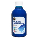 EDUCATIONAL COLOURS WASHABLE WATERCOLOUR PAINT 250ML BLUE