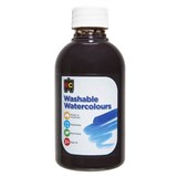 EDUCATIONAL COLOURS WASHABLE WATERCOLOUR PAINT 250ML BROWN