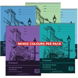 PROTEXT SKETCH BOOK PP 20 SHEET 100GSM A3 ASSORTED