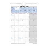 DEBDEN WALL CALENDAR CE0011 MONTH TO VIEW A4 297 X 210MM