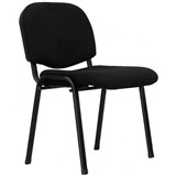 APOLLO VISITOR CHAIR MEDIUM BACK BLACK