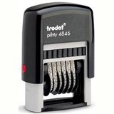 TRODAT 4846 PRINTY SELFINKING NUMBERER 6 BAND 4MM BLACK