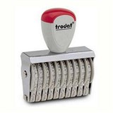 TRODAT 15510 CLASSIC NUMBERER STAMP 10 BAND 5MM BLACK