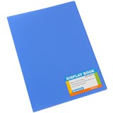 BANTEX TROPICAL DISPLAY BOOK NONREFILLABLE 20 POCKET A4 BLUE