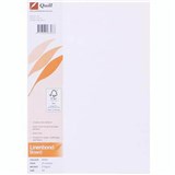 QUILL LINEN BOND BOARD 216GSM A4 WHITE PACK 25