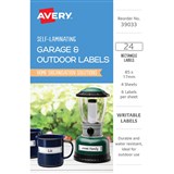 AVERY 39033 SELFLAMINATING LABELS GREY PACK 24