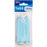 AVERY 13202 SWING TAGS WITH STRING 96 X 48MM BLUE PACK 24