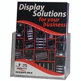 DEFLECTO BLUEPRINT BROCHURE HOLDER FREESTANDING A5 CLEAR
