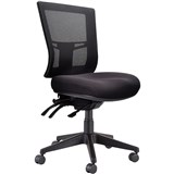 BURO METRO II 247 TASK CHAIR MEDIUM MESH BACK 3LEVER NYLON BASE BLACK