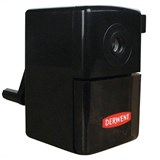 DERWENT SUPER POINT MINI MANUAL PENCIL SHARPENER 1HOLE BLACK