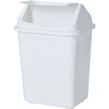 COMPASS RECTANGULAR PLASTIC SWING BIN 38 LITRE WHITE