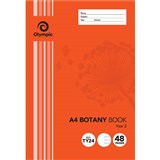 OLYMPIC TY24I BOTANY BOOK QLD RULING YEAR 2 18MM 55GSM 48 PAGE A4