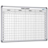 VISIONCHART MAGNETIC WHITEBOARD SCHOOL PLANNER 4 TERM 1500 X 1200MM