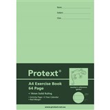 PROTEXT EXERCISE BOOK RULED 14MM 70GSM 64 PAGE A4 GECKO ASSORTED