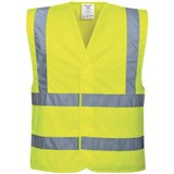 PORTWEST C470 HIVIS TWO BAND AND BRACE VEST YELLOW SM