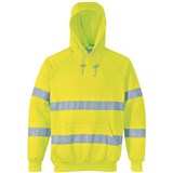 PORTWEST B304 FLEECE HOODIE WITH TAPE YELLOW M
