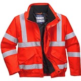 PORTWEST S463 HIVIS BOMBER JACKET ORANGE XXXL