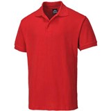 PORTWEST B210 NAPLES MENS POLO SHIRT RED XXXL