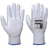 PORTWEST A199 ANTISTATIC PU PALM GLOVE GREY XXL