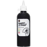 EDUCATIONAL COLOURS FABRIC AND CRAFT PAINT 500ML BLACK