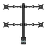 RAPIDLINE REVOLVE QUAD SCREEN MONITOR ARM BLACK
