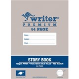 WRITER PREMIUM STORY BOOK 18MM PLAINRULED 100GSM 64 PAGE 330 X 240MM PLANET