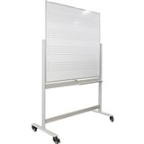 VISIONCHART MOBILE MUSIC WHITEBOARD 1200 X 1200MM