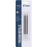 PILOT BLSFR5 FRIXION ERASABLE ROLLERBALL GEL REFILL FINE 05MM ASSORTED PACK 3