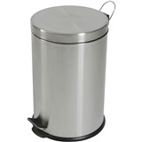 COMPASS ROUND PEDAL BIN 20 LITRE STAINLESS STEEL