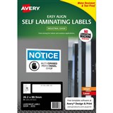 AVERY 959188 SELF LAMINATING LABELS 10UP 26 X 88MM PACK 5