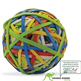 BOUNCE RUBBER BAND BALL ASSORTED COLOURS