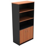 OM HALF DOOR CABINET 900 X 450 X 1800MM CHERRYCHARCOAL