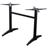 ASTORIA TABLE BASE TWIN WEIGHTED BLACK POWDERCOAT