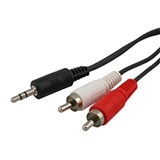 COMSOL AUDIO CABLE 35MM STEREO MALE TO 2 X RCA MALE 2M