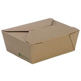 BIOPAK BIOBOARD LUNCH BOX MEDIUM 152 X 120 X 64MM PACK 50
