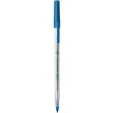 BIC ECOLUTIONS ROUND STIC BALLPOINT PEN MEDIUM BLUE BOX 50