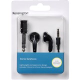 KENSINGTON STEREO EARPHONES BLACK