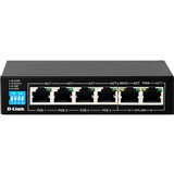DLINK DESF1006PE SWITCH 6 PORT POE UNMANAGED BLACK