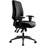 BURO TIDAL CHAIR MEDIUM BACK ARMS BLACK