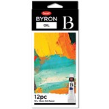 JASART BYRON OIL PAINT 12ML ASSORTED PACK 12