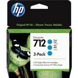 HP 3ED77A 712 INK CARTRIDGE 29ML CYAN PACK 3